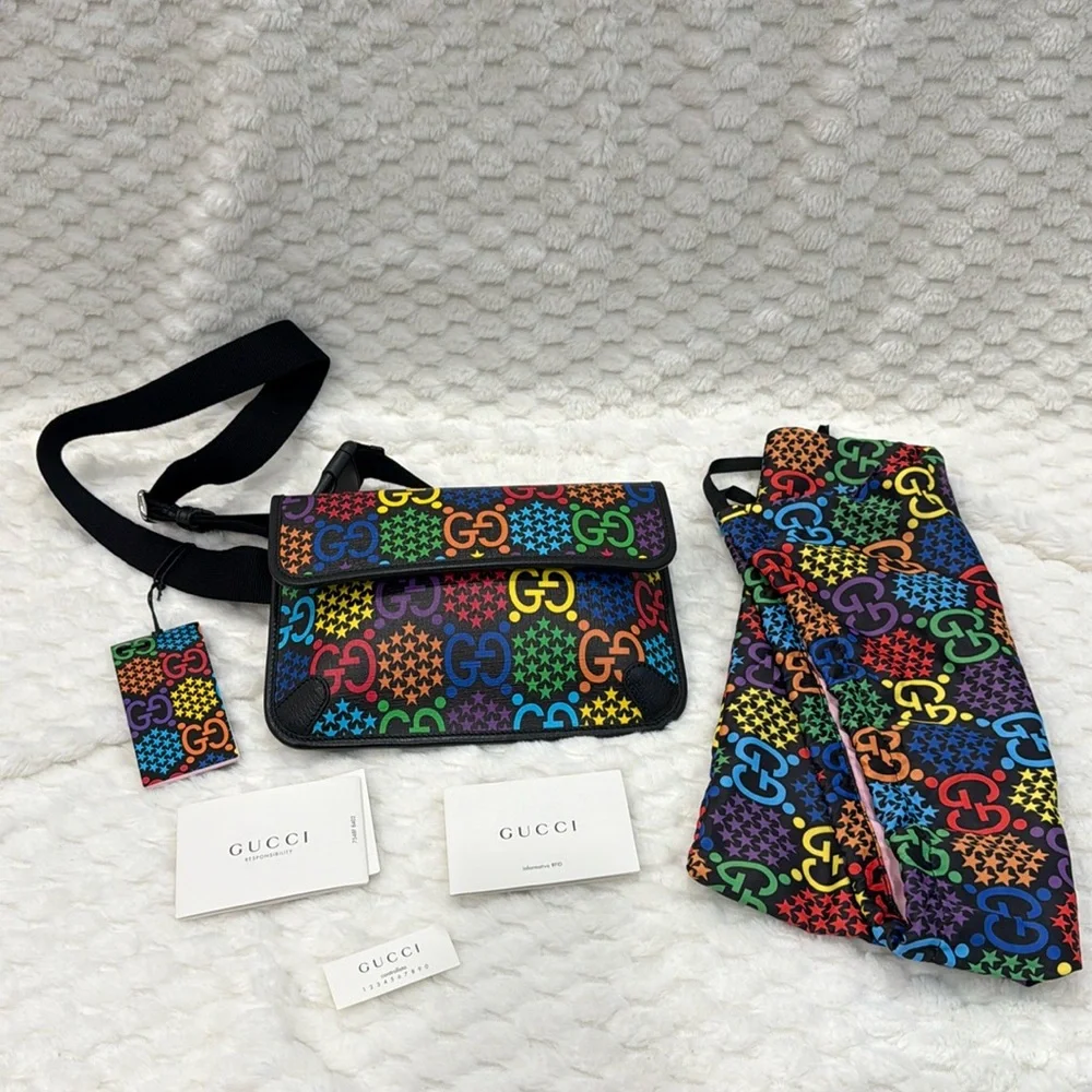 Gucci Psychedelic Belt Bag-598113-Authentic-NWT